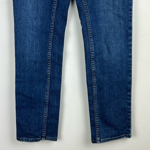 Anine Bing Exposed Button Fly Ankle Lightly Distressed Straight Leg Jeans 27 - Picture 6 of 13